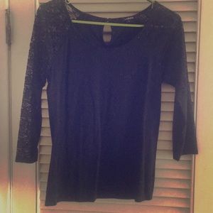 Black lace top